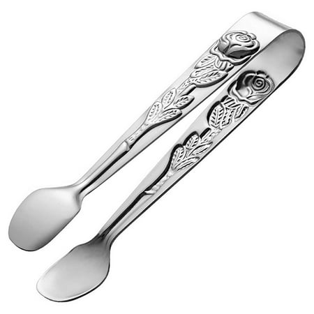 Stainless Steel Mini Food Tongs Rose Pattern Tweezers Clip Lemon Slices With Ice Cubes
Stainless Steel Mini Food Tongs Rose Pattern Tweezers Clip Lemon Slices With Ice Cubes