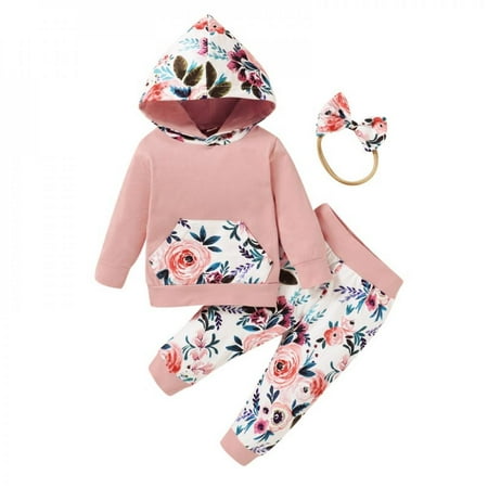 Bullpiano Autumn Baby Girl Long Sleeve Flower Print Hoodie Sweatshirt Tops+Pants+Headband Casual Costume Autumn Set
Bullpiano Autumn Baby Girl Long Sleeve Flower Print Hoodie Sweatshirt Tops+Pants+Headband Casual Costume Autumn Set