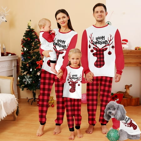 Holiday Family Matching Christmas Pajamas Set Christmas Buffalo Plaid Stripe Printed Baby-Kids-Adult-Pet Size 2 Pieces Top and Pants Bodysuits Unisex Pajamas Sets
Holiday Family Matching Christmas Pajamas Set Christmas Buffalo Plaid Stripe Printed Baby-Kids-Adult-Pet Size 2 Pieces Top and Pants Bodysuits Unisex Pajamas Sets