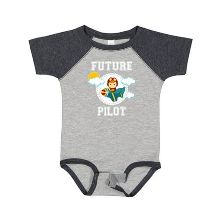 Inktastic Future Pilot Airplane for Boys Gift Baby Boy Bodysuit