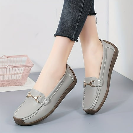 ASWMXR Women‘s Metal Decor Flat Loafers Casual Slip On Soft Sole Shoes Lightweight & Comfortable Shoes
ASWMXR Women‘s Metal Decor Flat Loafers Casual Slip On Soft Sole Shoes Lightweight & Comfortable Shoes