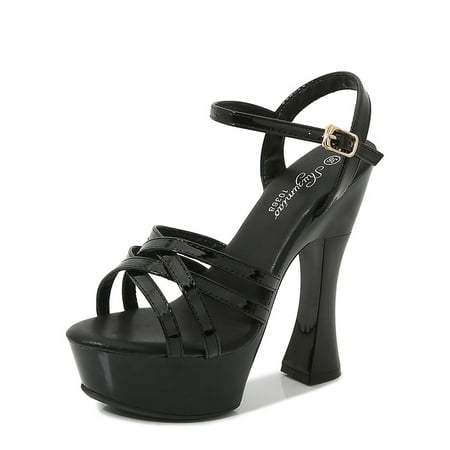 Women‘s Ankle Strap Platform Sandals Solid Color Cross Strap Block Super High Heels Open Toe Shoes
Women‘s Ankle Strap Platform Sandals Solid Color Cross Strap Block Super High Heels Open Toe Shoes