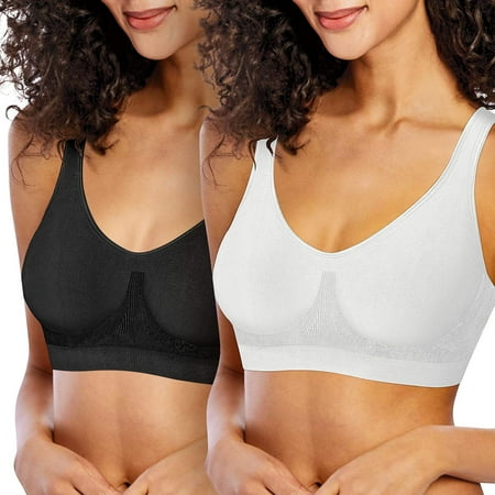 Bali Women s Comfort Revolution Wireless Seamless Bra White Black XL 2Pk Pack of 1
Bali Women s Comfort Revolution Wireless Seamless Bra White Black XL 2Pk Pack of 1