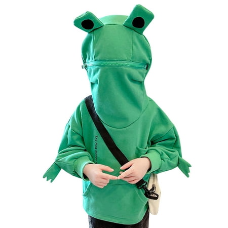 Youmylove Toddler Kids Baby Girls Boys 3D Cartoon Frogs Hoodies Zipper Mouth Hooded Pullover Sweatshirt With Large Pocket Spring Clothing
Youmylove Toddler Kids Baby Girls Boys 3D Cartoon Frogs Hoodies Zipper Mouth Hooded Pullover Sweatshirt With Large Pocket Spring Clothing