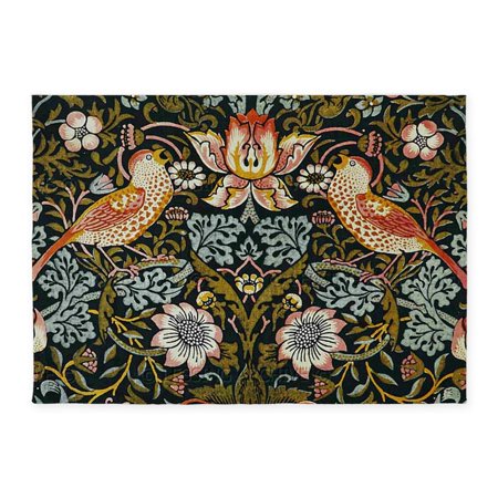 CafePress - William Morris Strawberry Thief - 5'x7'Area Rug