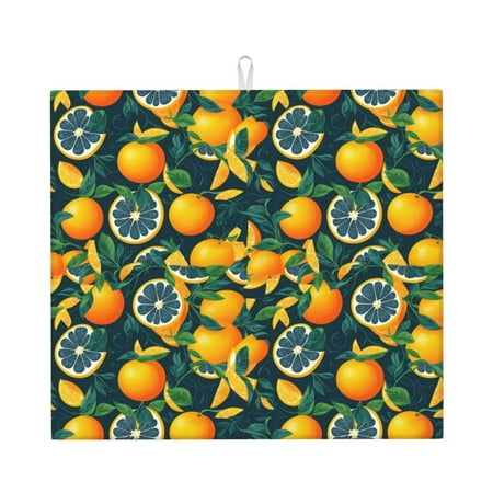 Xecao Fresh Orange Print Dish Drying Mat for Kitchen Counter Absorbent Coffee Bar Mat Dish Drainer Rack Mats Dining Room Decoration
Xecao Fresh Orange Print Dish Drying Mat for Kitchen Counter Absorbent Coffee Bar Mat Dish Drainer Rack Mats Dining Room Decoration