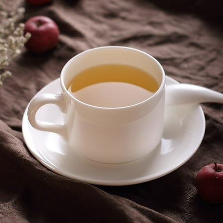 160ML Bone China Plain White Cup and Saucer Porcelain Tea Cup with Spoon Afternoon Dessert Coffee Cup Porcelain Glaze
160ML Bone China Plain White Cup and Saucer Porcelain Tea Cup with Spoon Afternoon Dessert Coffee Cup Porcelain Glaze