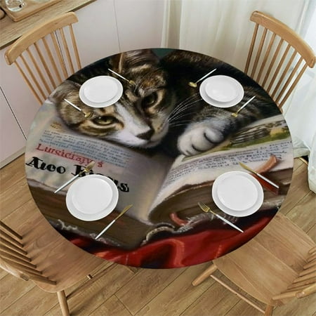 Patifu Cute Cat Round Table Cloth in 100% Polyester Fiber for Indoor Outdoor Dining Kitchen Parties Stain Resistant & Washable Perfect for Picnic Camping and Farmhouse Decor 42 -46
Patifu Cute Cat Round Table Cloth in 100% Polyester Fiber for Indoor Outdoor Dining Kitchen Parties Stain Resistant & Washable Perfect for Picnic Camping and Farmhouse Decor 42 -46