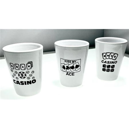Germ Free Games SF-SHOT7 Casino Ceramic Shot Glasses Set with Heavy Base Clear - Pack of 4
Germ Free Games SF-SHOT7 Casino Ceramic Shot Glasses Set with Heavy Base Clear - Pack of 4