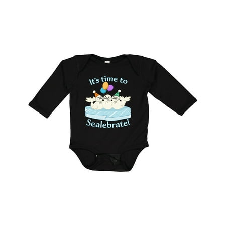Inktastic It s Time to Sealebrate Seals with Balloons and Party Hats Boys or Girls Long Sleeve Baby Bodysuit
Inktastic It s Time to Sealebrate Seals with Balloons and Party Hats Boys or Girls Long Sleeve Baby Bodysuit