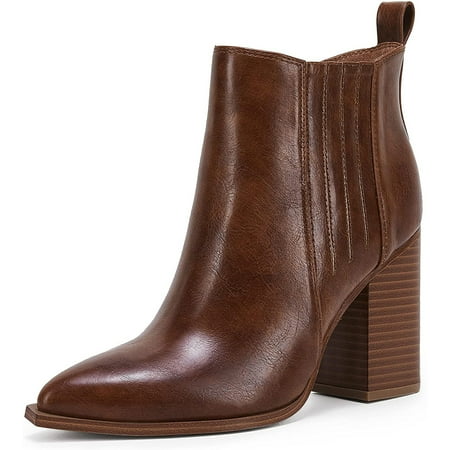 Dellytop Womens Pointed Toe Slip on Stacked Mid Block Heel Shoes Faux Leather Ankle Booties
Dellytop Womens Pointed Toe Slip on Stacked Mid Block Heel Shoes Faux Leather Ankle Booties