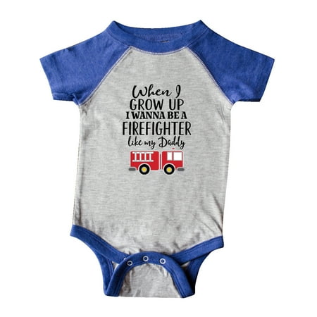 Inktastic Future Firefighter Like Daddy Gift Baby Boy Bodysuit