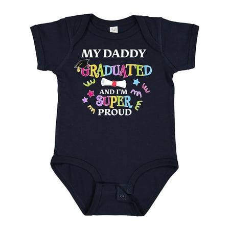 Inktastic My Daddy Graduated and I m Super Proud Gift Baby Boy or Baby Girl Bodysuit 
Inktastic My Daddy Graduated and I m Super Proud Gift Baby Boy or Baby Girl Bodysuit
