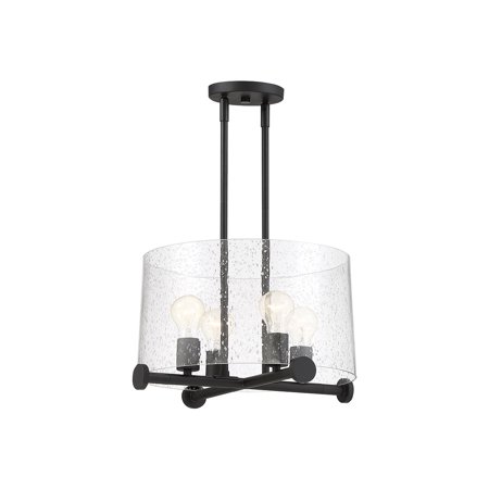 Matte Black Tone Finish Pendants 16 Wide Clear Seedy Glass Medium Base 4 Light Fixture
Matte Black Tone Finish Pendants 16 Wide Clear Seedy Glass Medium Base 4 Light Fixture