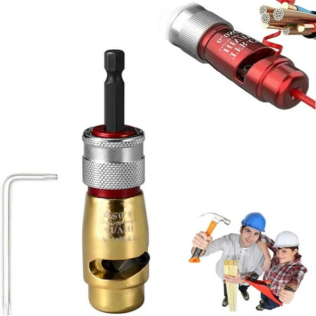 Portable Aluminum Alloy Wire Twisting and Stripping Tool Set for Electricians Fast and Efficient Wire Peeling and Twisting Device Professional Electrician Fast Wire Stripping Tool for 2
Portable Aluminum Alloy Wire Twisting and Stripping Tool Set for Electricians Fast and Efficient Wire Peeling and Twisting Device Professional Electrician Fast Wire Stripping Tool for 2