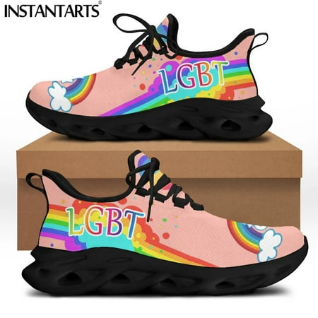 Casual Shoes for Women Brand Design LGBT Friends Flag Print Flats Sneakers for Men Lace Up Footwear zapatos
Casual Shoes for Women Brand Design LGBT Friends Flag Print Flats Sneakers for Men Lace Up Footwear zapatos