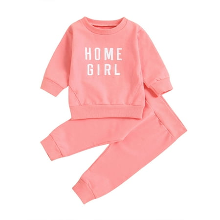 Canrulo Unisex Toddler Baby Girl Boy Casual Outfits Letters Print Long Sleeve Pullover Tops+ Pants Clothes Pink 12-18 Months
Canrulo Unisex Toddler Baby Girl Boy Casual Outfits Letters Print Long Sleeve Pullover Tops+ Pants Clothes Pink 12-18 Months