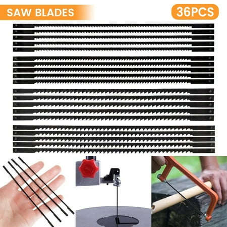 Muross 36Pcs 5 Inch Scroll Saw Blades Carbon Steel Pinned Scroll Saw Blades 10/15/18/24 Teeth Saw Blades Power Tool Accessories for Wood Plastic Foam Metal Cutting
Muross 36Pcs 5 Inch Scroll Saw Blades Carbon Steel Pinned Scroll Saw Blades 10/15/18/24 Teeth Saw Blades Power Tool Accessories for Wood Plastic Foam Metal Cutting