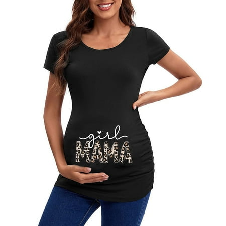 Zlekejiko Womens Maternity Short Sleeve Crew Neck Cute Funny Graphic Ruched Sides T Shirt Tops Pregnancy Tunic Blouse Baby Summer Clothes Summer Outfit
Zlekejiko Womens Maternity Short Sleeve Crew Neck Cute Funny Graphic Ruched Sides T Shirt Tops Pregnancy Tunic Blouse Baby Summer Clothes Summer Outfit