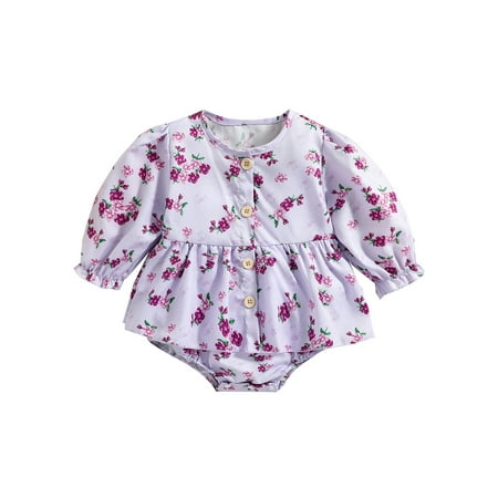 Ma&Baby Infant Baby Girls Romper Flowers Bodysuit Long Sleeve Single Breasted Jumpsuits
Ma&Baby Infant Baby Girls Romper Flowers Bodysuit Long Sleeve Single Breasted Jumpsuits