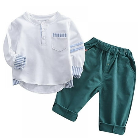 Lovebay Toddler Baby Boys 2-Piece Suits Long Sleeve Shirts and Pants Outfits Set 0-4 Years
Lovebay Toddler Baby Boys 2-Piece Suits Long Sleeve Shirts and Pants Outfits Set 0-4 Years