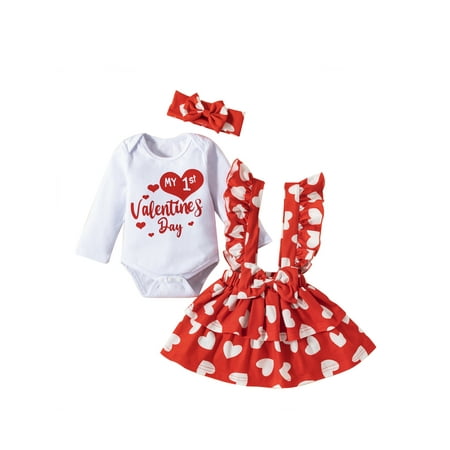 Diconna Toddler Baby Girl Valentine s Day Skirt Set 3Pcs Outfits Set Cute Red Heart Tutu Tulle Dress Bodysuit
Diconna Toddler Baby Girl Valentine s Day Skirt Set 3Pcs Outfits Set Cute Red Heart Tutu Tulle Dress Bodysuit