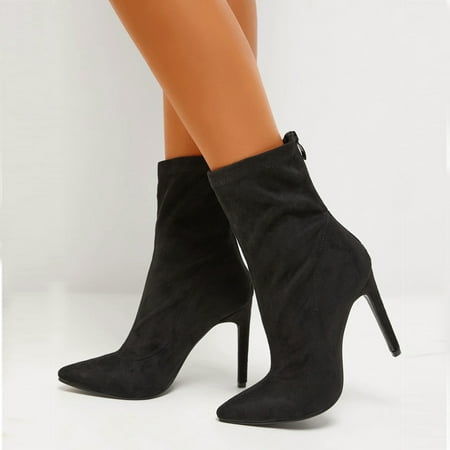 Women s Boots Mid-Calf Boots For Women Retro Booties Suede Point Toe Heel Boots Black 8.5
Women s Boots Mid-Calf Boots For Women Retro Booties Suede Point Toe Heel Boots Black 8.5