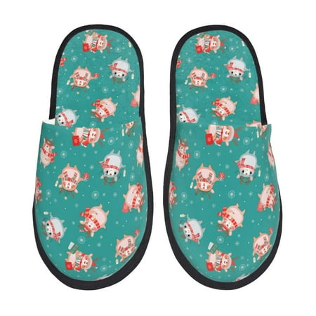 Tideii Funny Christmas Deer for Home Indoor Cotton Slippers Autumn and Winter EVA Plush Slippers Household Supplies Unisex-Medium
Tideii Funny Christmas Deer for Home Indoor Cotton Slippers Autumn and Winter EVA Plush Slippers Household Supplies Unisex-Medium
