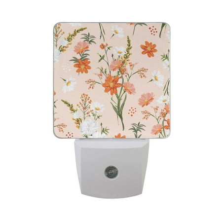Orange Floral Flowers Night Light LED Dusk to Dawn Auto Sensor Night Lamp Plug-in Nightlight for Bedroom Hallway Kitchen 2 PCs
Orange Floral Flowers Night Light LED Dusk to Dawn Auto Sensor Night Lamp Plug-in Nightlight for Bedroom Hallway Kitchen 2 PCs