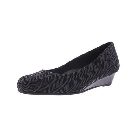 Trotters Womens Leather Comfort Insole Wedge Heels