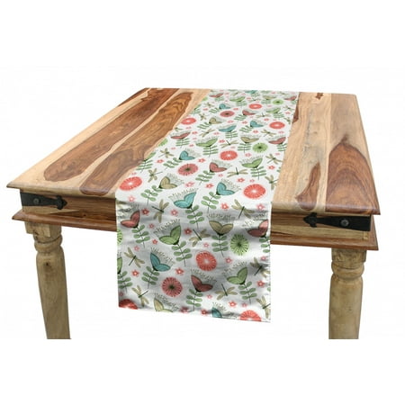 Floral Table Runner Hand-Drawn Doodle Art with Floral Elements Such as Flowers Petals and Dragonflies Dining Room Kitchen Rectangular Runner 3 Sizes by Ambesonne
Floral Table Runner Hand-Drawn Doodle Art with Floral Elements Such as Flowers Petals and Dragonflies Dining Room Kitchen Rectangular Runner 3 Sizes by Ambesonne