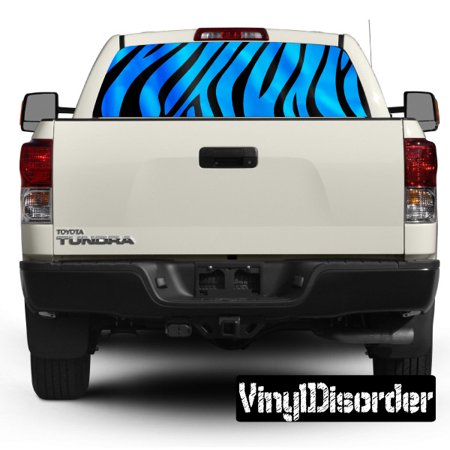 Animal Print Zebra Rear Window View Through Graphic Og003 - 36 Inches