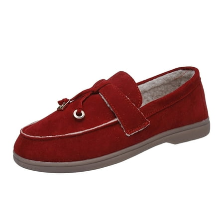 Fsqjgq Casual Shoes Women Low Heel Fashion Autumn and Winter Women Casual Shoes Flat Bottom Round Toe Soft Lightweight Suede Plush Warm Comfortable Slip On Mens Casual Shoes Slip On Wide Width Red 42
Fsqjgq Casual Shoes Women Low Heel Fashion Autumn and Winter Women Casual Shoes Flat Bottom Round Toe Soft Lightweight Suede Plush Warm Comfortable Slip On Mens Casual Shoes Slip On Wide Width Red 42