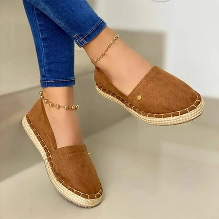 Women s Low Cut Sleeve Solid Color Flat Heel Round Toe Straw Flat Canvas Shoes
Women s Low Cut Sleeve Solid Color Flat Heel Round Toe Straw Flat Canvas Shoes