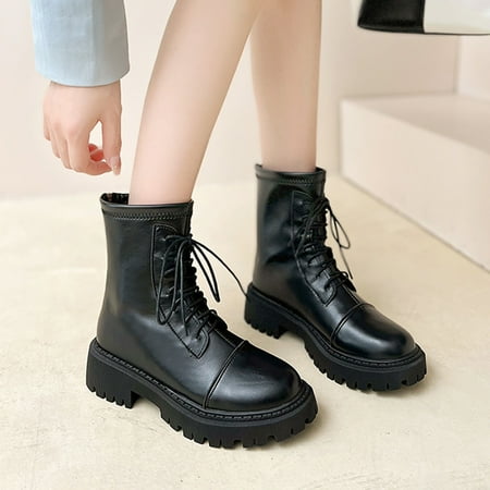 ERTUTUYI Fashion Women Artificial Leather Solid Color Autumn Thick Sole Square Heels Zipper Short Booties Round Toe Shoes Black 38
ERTUTUYI Fashion Women Artificial Leather Solid Color Autumn Thick Sole Square Heels Zipper Short Booties Round Toe Shoes Black 38