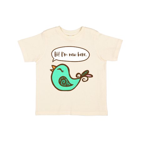 Inktastic Hi! I m New Here Paisley Bird Gift Toddler Boy or Toddler Girl T-Shirt
