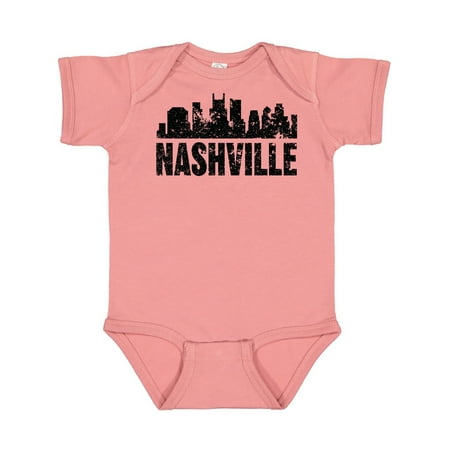 Inktastic Nashville Skyline Grunge Gift Baby Boy or Baby Girl Bodysuit