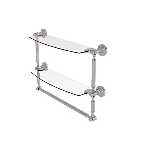 Allied Brass PQN-27//3//16//28-BKM Prestige Que New Collection 3 Swing Arm Vertical 28 Inch Towel Bar 28 Matte Black