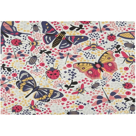 Hidove Placemats Set of 1 Beautiful Dragonfly Heat-Resistant Non-Slip Double Sided Washable Kitchen Dining Table Mats for Kitchen Table Decoration 12 x 18 Inch
Hidove Placemats Set of 1 Beautiful Dragonfly Heat-Resistant Non-Slip Double Sided Washable Kitchen Dining Table Mats for Kitchen Table Decoration 12 x 18 Inch