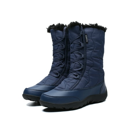 Gomelly Ladies Snow Boots Mid Calf Winter Boot Plush Lined Warm Booties Round Toe Hiking Bootie Women Womens Outdoor Shoes Blue 8
Gomelly Ladies Snow Boots Mid Calf Winter Boot Plush Lined Warm Booties Round Toe Hiking Bootie Women Womens Outdoor Shoes Blue 8
