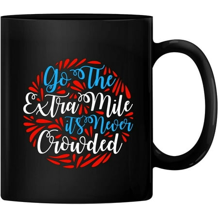 PrintValue Go The Extra Mile It s Never Crowded 11oz Ceramic Coffee Mug Tea Cup 350 ml (Black)
PrintValue Go The Extra Mile It s Never Crowded 11oz Ceramic Coffee Mug Tea Cup 350 ml (Black)
