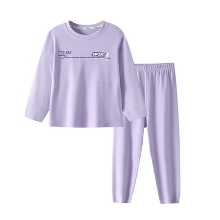 Toddler Girls Boys Outfit Long Sleeve Letter Prints Crewneck Tops Pants 2PCS Pajamas Outfits Baby Kids Thicken Sleepwear For Fall Winter
Toddler Girls Boys Outfit Long Sleeve Letter Prints Crewneck Tops Pants 2PCS Pajamas Outfits Baby Kids Thicken Sleepwear For Fall Winter