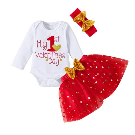 TAIAOJING Baby Girls Clothes Valentine s Day Romper Tulle Skirts Headbands Princess Set Clothing Set 6-12 Months
TAIAOJING Baby Girls Clothes Valentine s Day Romper Tulle Skirts Headbands Princess Set Clothing Set 6-12 Months
