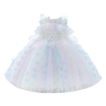Tengma Toddler Girls Dresses Flower Sequin Princess Dress Summer Sleeveless Multi Layer Long Skirt Waist Pearl Decoration Princess Dresses White 80
Tengma Toddler Girls Dresses Flower Sequin Princess Dress Summer Sleeveless Multi Layer Long Skirt Waist Pearl Decoration Princess Dresses White 80