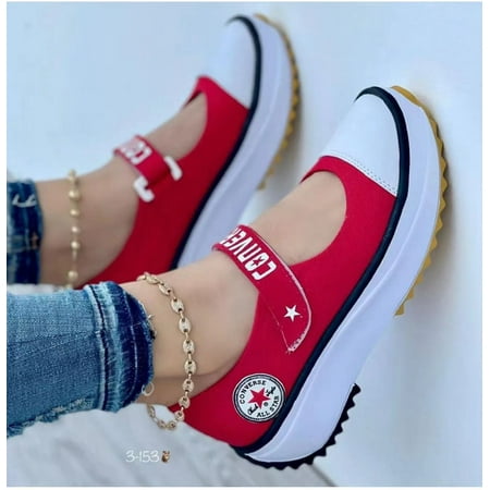Women s Casual Breathable Walking Shoes Lady Fashion Mary Jane Sneakers Adjustable Lightweight Thick-soled Canvas Shoe
Women s Casual Breathable Walking Shoes Lady Fashion Mary Jane Sneakers Adjustable Lightweight Thick-soled Canvas Shoe