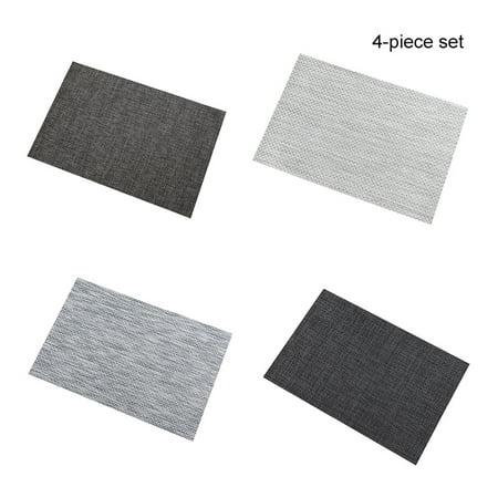 Placemats Set of 4 Heat Resistant Non-Slip PVC Woven Mat for Dining Table Washable Modern Home Decoration
Placemats Set of 4 Heat Resistant Non-Slip PVC Woven Mat for Dining Table Washable Modern Home Decoration