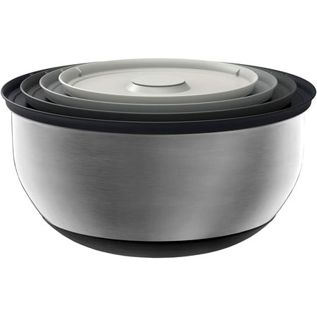 Joseph Joseph Nest 100 Prep & Store Mixing Bowl Set with Lids 4-piece Stainless Steel
Joseph Joseph Nest 100 Prep & Store Mixing Bowl Set with Lids 4-piece Stainless Steel