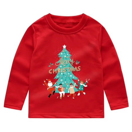 Yubatuo Boys And Girls Cute Printed Long Sleeve Pullover Christmas Sweatshirt Red 130
Yubatuo Boys And Girls Cute Printed Long Sleeve Pullover Christmas Sweatshirt Red 130