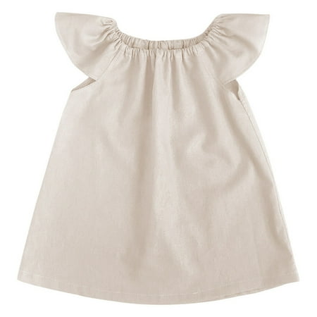 Kids Toddler Baby Girls Spring Summer Solid Color Cotton Ruffle Sleeveless Princess Dress Lovely Sweet Clothes
Kids Toddler Baby Girls Spring Summer Solid Color Cotton Ruffle Sleeveless Princess Dress Lovely Sweet Clothes