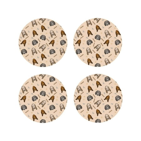 Drink Coasters Set of 4 funny Cute Dog Puppy Leather Coasters for Coffee Table Protector Heat Resistant Cute Coasters for Home Decor Housewarming Gifts Bar Kitchen 4 Inch Round Shape
Drink Coasters Set of 4 funny Cute Dog Puppy Leather Coasters for Coffee Table Protector Heat Resistant Cute Coasters for Home Decor Housewarming Gifts Bar Kitchen 4 Inch Round Shape